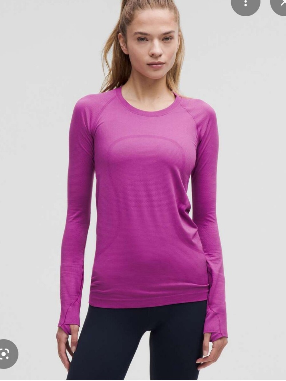 Lululemon Swiftly Tech Longsleeve 2.0 In Vivid Plum